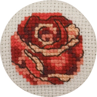 Набор для вышивания пуговицы Роза