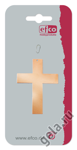 Подвеска Крест с овальным кольцом - 9005010 фото
