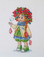 Набор для вышивания Зимняя девочка MEREJKA K-105