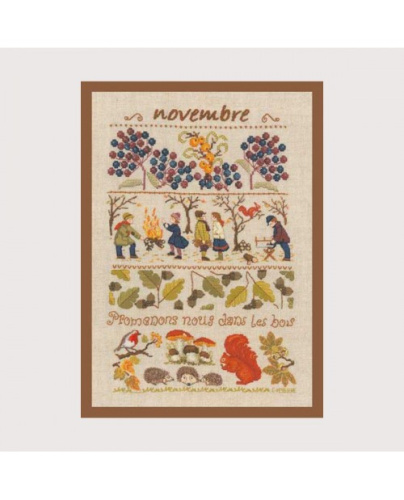 Набор для вышивания: NOVEMBRE  Ноябрь  le boheur des dames 1148 смотреть фото