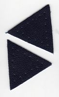 Заплатка Треугольник искусственная кожа с перфорацией цвет синий HKM 662/24SETS