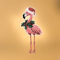 Набор для вышивания бисером Праздничный фламинго