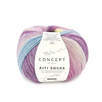 Пряжа Aiti Socks&More , 40% шерсть, 35% лиоцелла, 25% полиамид, 100 г, 400 м