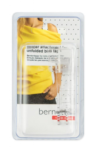 Фото оверлочная лапка для окантовки срезов косой бейкой для bernette funlock 42 и 48 на сайте ArtPins.ru
