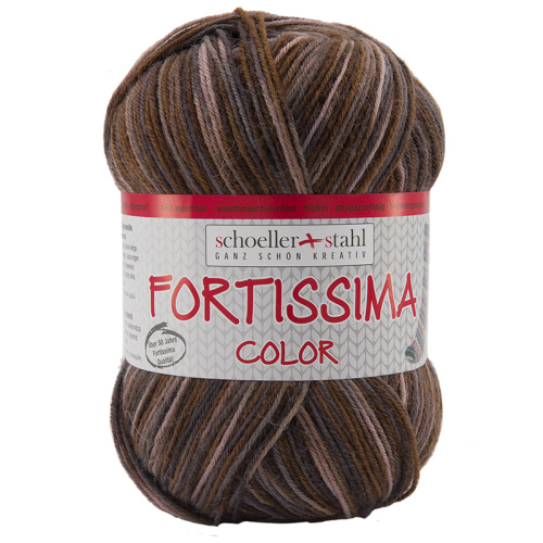 Пряжа Fortissima Socka 4-fach color 75% шерсть 25% полиамид 420 м 100 г Austermann 90028-2446 фото