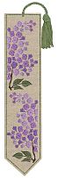 Набор для вышивания закладки Bookmark Lilac  Лилии 20 х 4.5 см le boheur des dames 4729