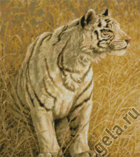 Набор для вышивания Охота белого тигра KUSTOM KRAFTS 93047 смотреть фото