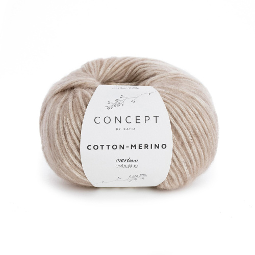 Пряжа Cotton-Merino 70% хлопок 30% мериносовая шерсть 50 г 105 м KATIA 929.104 фото