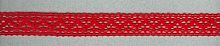 Мерсеризованное хлопковое кружево  состав: 100% хлопок  ширина 20 мм  намотка 30 м  цвет красный