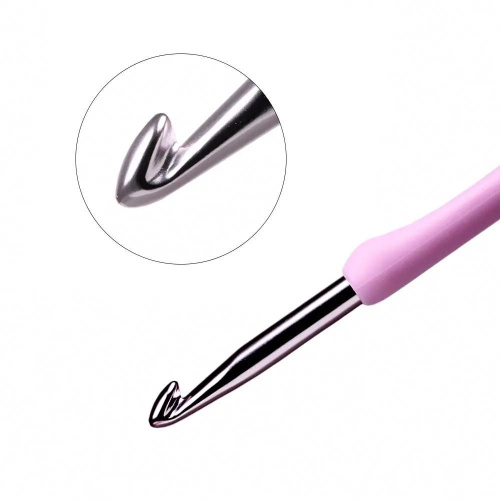 Крючок для вязания с ручкой ETIMO Rose 6 мм Tulip TER-12e фото 3