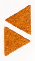 Заплатка Треугольник искусственная замша цвет рыжий HKM 684/03SETS