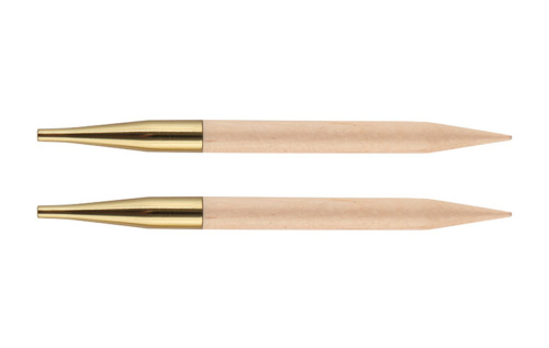 Спицы съемные укороченные Basix Birch 375 мм для длины тросика 20 см KnitPro 35654