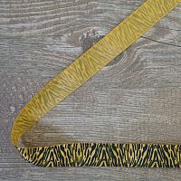 Лента атласная на картонной мини-катушке "Тигровый принт"