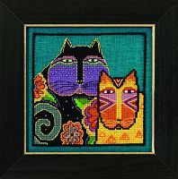 Набор для вышивания бисером "Кошачья дружба" 
