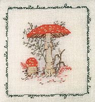 Набор для вышивания:AMANITE TUE MOUCHES Мухомор красный 1681