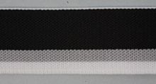 Резинка поясная корсажная 30 мм цвет черный с серой и белой полосами