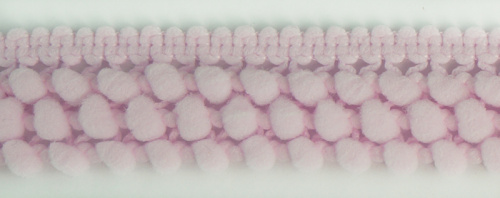 Фото тесьма с помпонами трехрядная светло-розовая cmm sew & craft 6000/3/48 на сайте ArtPins.ru