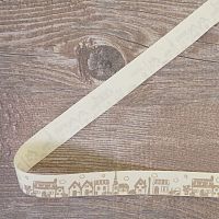 Лента хлопковая на картонной мини-катушке "Деревенский сюжет"