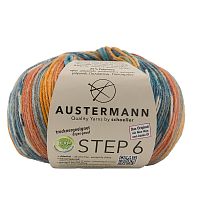 Пряжа Step 6 Irish Rainbow Colours 75% шерсть 25% полиамид 410 м 150 г Austermann 97826-0713