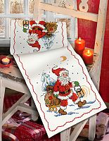 Набор для вышивания Anchor салфетка-дорожка Santa & Sledge MEZ Венгрия 9240000-02502