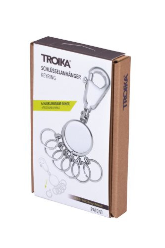 Купить брелок troika patent chrome 6 ключей kyr60/ch фото фото 2