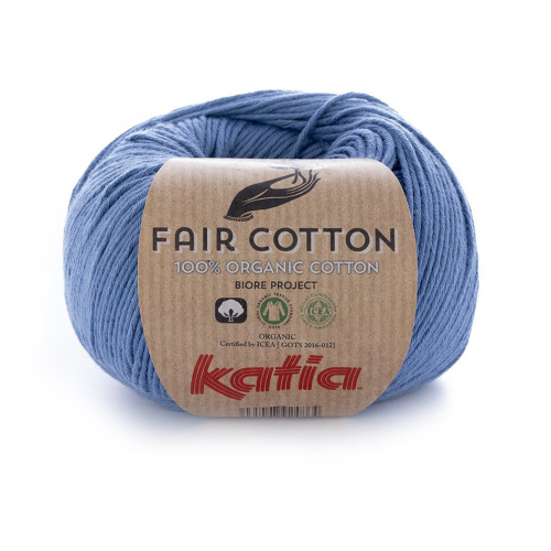 Пряжа Fair Cotton 100% хлопок 50 г 155 м KATIA 1018.18 фото