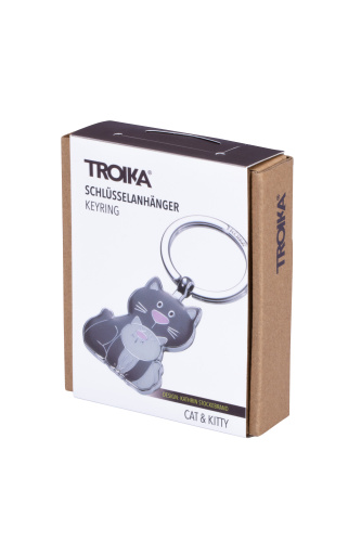 Купить брелок troika кошечка с котенком cat & kitty kr18-04/gy фото фото 2