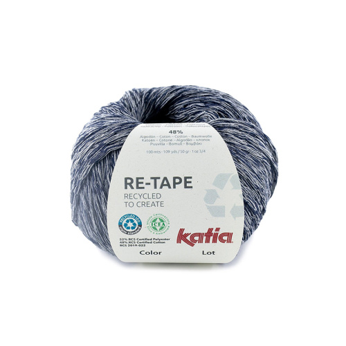 Пряжа Katia Re-Tape 52% полиэстер 48% хлопок 50 г 100 м 1182.205 фото
