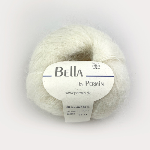 Пряжа Bella 75% мохер 20% шерсть 5% полиамид 50 г 145 м Permin 883200.883202 фото