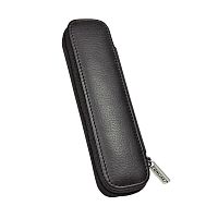 Пенал для ручек Leather Case на молнии 15 х 5 х 2 см натуральная кожа черный Online 90686