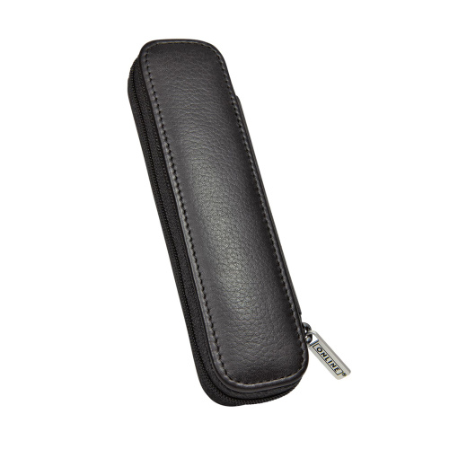 Купить пенал для ручек leather case на молнии 15 х 5 х 2 см натуральная кожа черный online 90686 фото