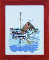 Набор для вышивания Рыбацкая лодка Permin 12-1315
