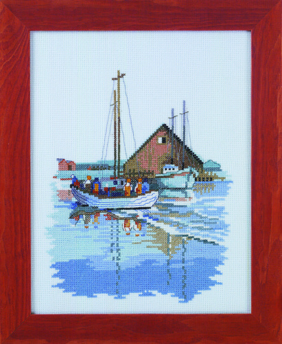 Набор для вышивания Рыбацкая лодка Permin 12-1315 смотреть фото