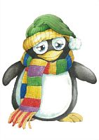 Фетр с принтом (подложка) Пингвин STAMPERIA FLSS/ST02