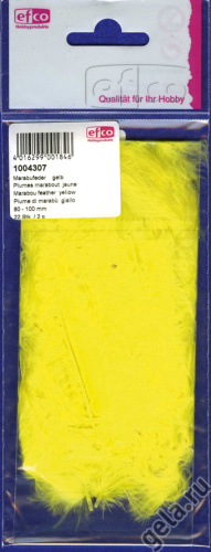 Перья марабу цвет желтый 80 - 100 мм 2 г Efco 1004307 фото