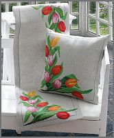 Набор для вышивания Anchor салфетка-дорожка Tulips 36*112 см MEZ 9240000-02104