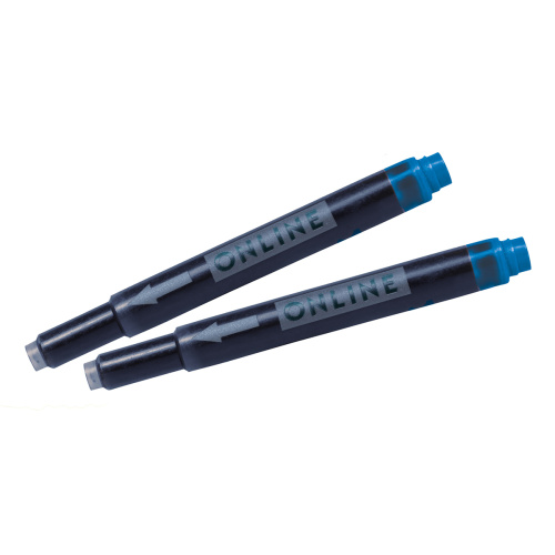 Купить картридж combi ink cartridge для перьевой ручки 76 мм цвет синий в комплекте 20 шт. online 17026combi фото