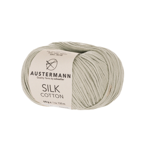 Пряжа Silk Cotton 70% хлопок 30% шелк 50 г 130 м Austermann 90301-0005 фото