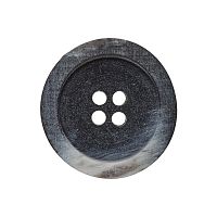 Пуговица с 4 отверстиями размер 18 мм пластик черный Union Knopf by Prym U0453715018008001-18