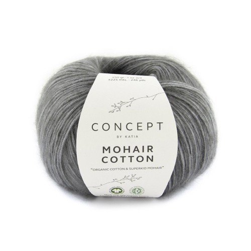 Пряжа Mohair Cotton 70% хлопок 30% мохер 50 г 225 м KATIA 1246.71 фото