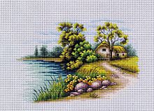 Набор для вышивания Пейзаж с озером
