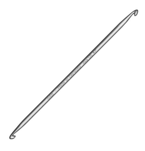 Фото крючок вязальный из алюминия для кругового тунисского вязания №4.5 15 см дешево