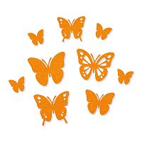 Набор самоклеящихся декоративных элементов Бабочки из фетра  9 шт = 3446116