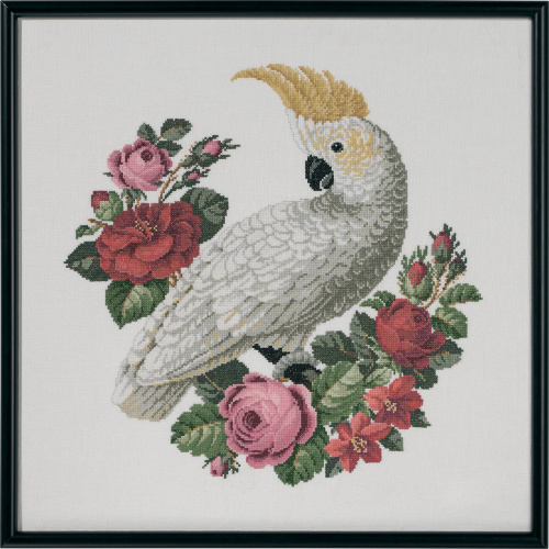 Набор для вышивания Белый попугай  Permin 90-9587 смотреть фото