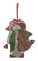 Набор для вышивания елочной игрушки Christmas Couple Рождественская пара  le boheur des dames 2673