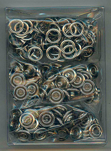 Кнопки Джерси диаметр 10 мм никелированная латунь серебристый Prym 3803-50