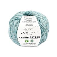 Пряжа Andina Cotton 73%  органический хлопок 18% супертонкая альпака 9% полиамид 50 г 130 м KATIA 1323.54