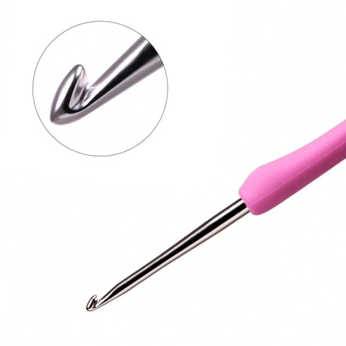 Крючок для вязания с ручкой ETIMO Rose 3 мм Tulip TER-06e фото 3