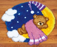 Набор для вышивания коврика Тедди на луне VERVACO PN-0148083