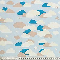 Ткань ламинированная MEZfabrics Bunny & Cloud ширина 136-138 см  MEZ L131236 03005